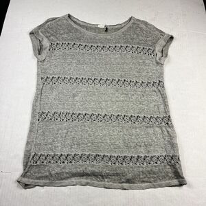 Anthropologie Linen & Crochet Top | MEDIUM
